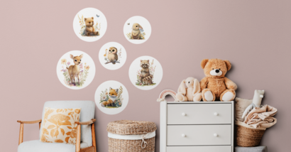 Muurcirkel sets van 6