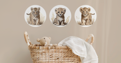 Muursticker sets van 3