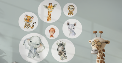 Muursticker sets van 7