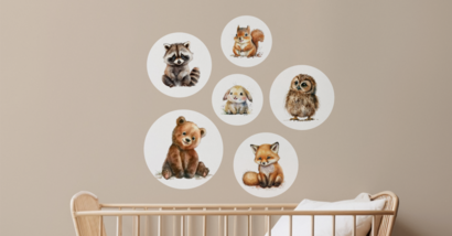 Muursticker sets van 6