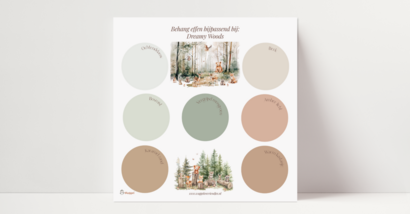 Behang samples effen