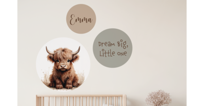 Muurstickers met naam en tekst/quote