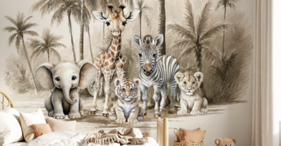 Fotobehang velours (luxe stoflook)