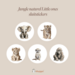 Sluitstickers Jungle naturel Little ones
