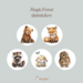 Sluitstickers Magic Forest
