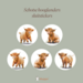 Sluitstickers Schotse hooglanders
