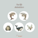 Sluitstickers Sea life