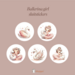 Sluitstickers Ballerina girl