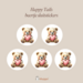 Sluitstickers Happy Tails beertje