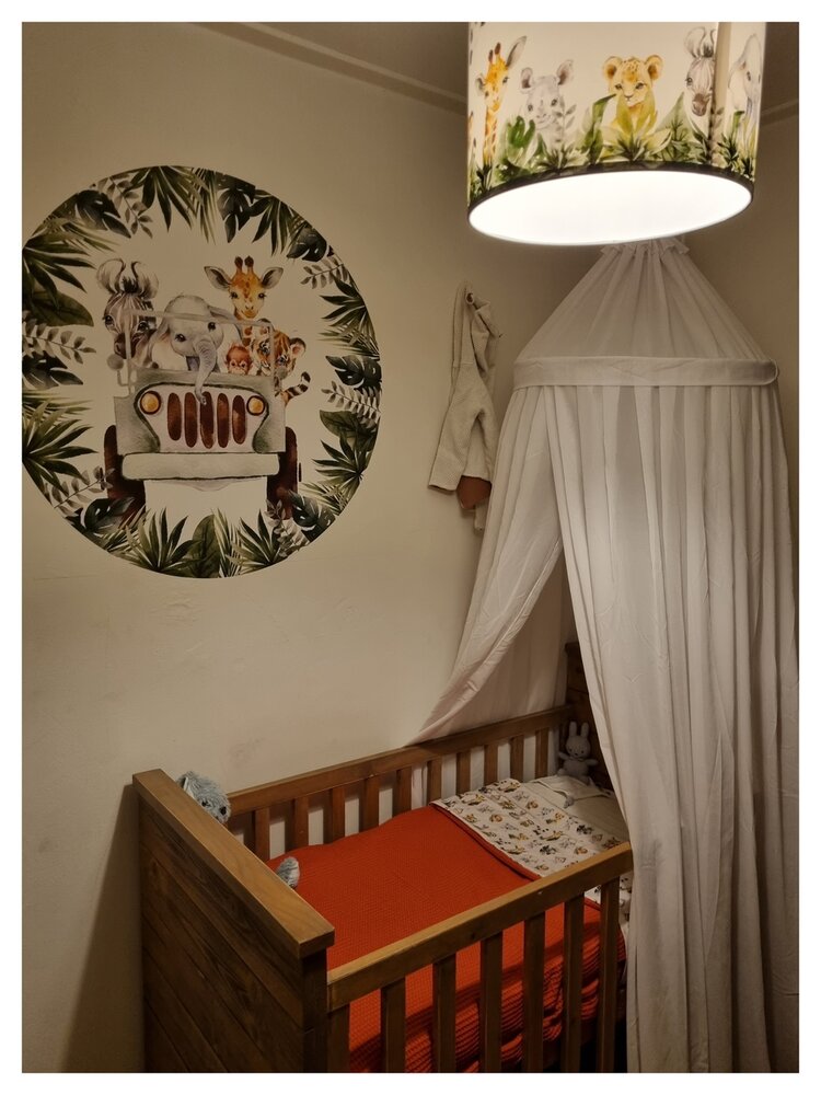 jungle babykamer