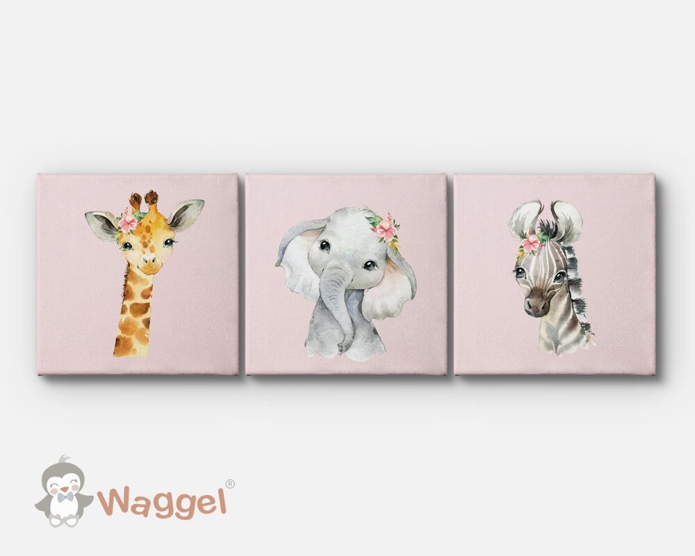 jungle canvas roze