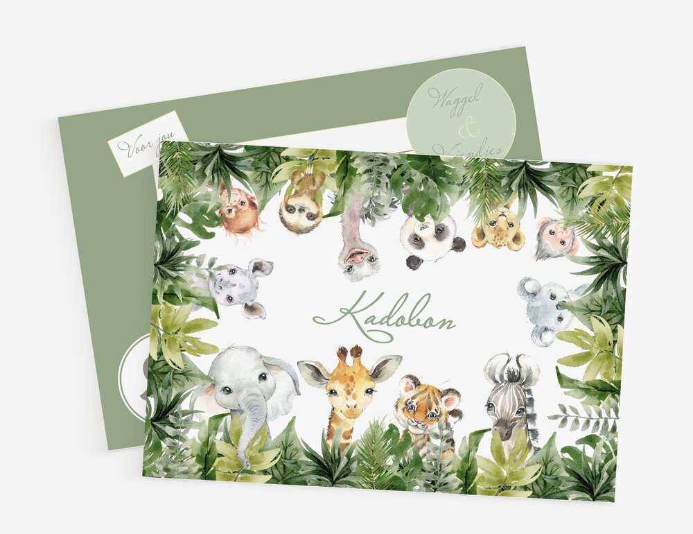 jungle kadobon kinderkamer