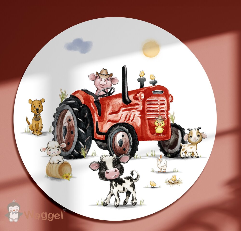 tractor muurcirkel