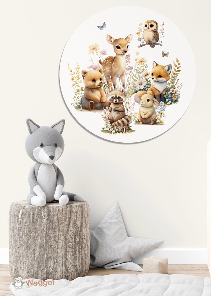 bosdieren muurdecoratie