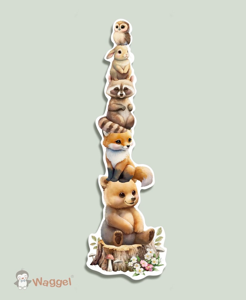 muurdecoratie bosdieren