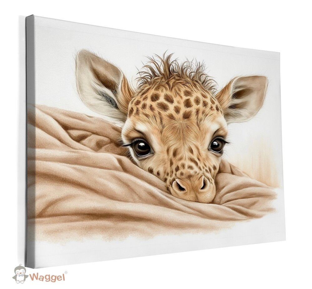 Canvasdoek Sweet dreams giraf