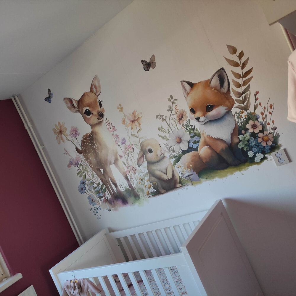 bosdieren babykamer