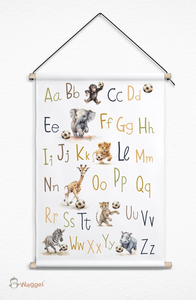 alfabet. poster junlge