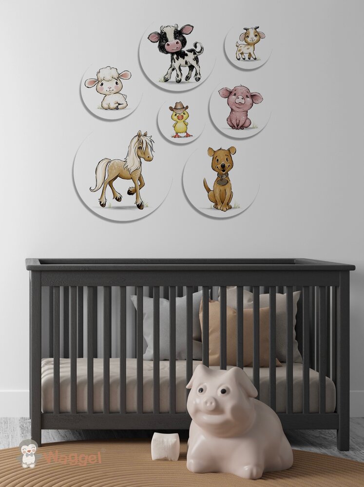 boerderijdieren muurstickers