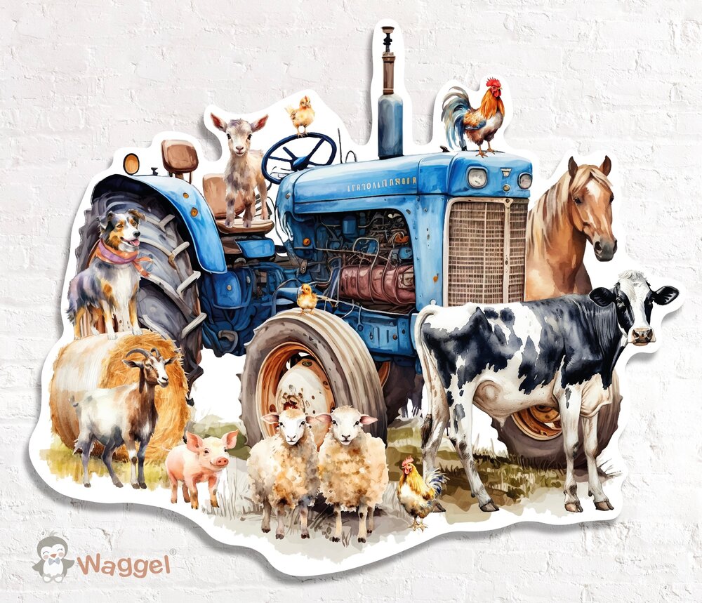boerderijdieren muurdecoratie