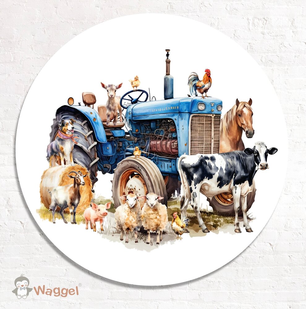 tractor muurcirkel