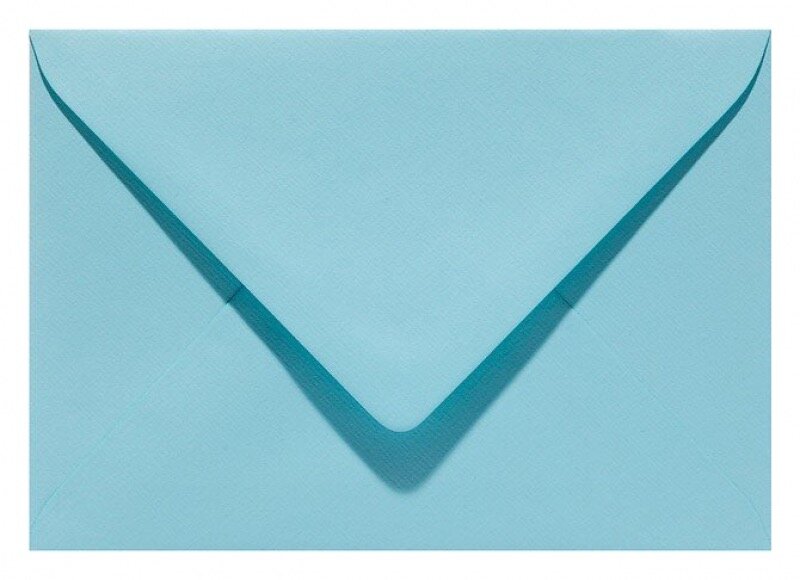 blauwe envelop