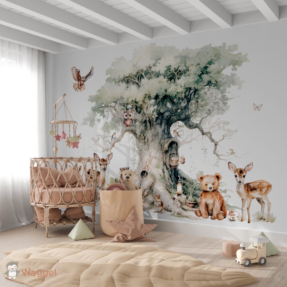bosdieren behang