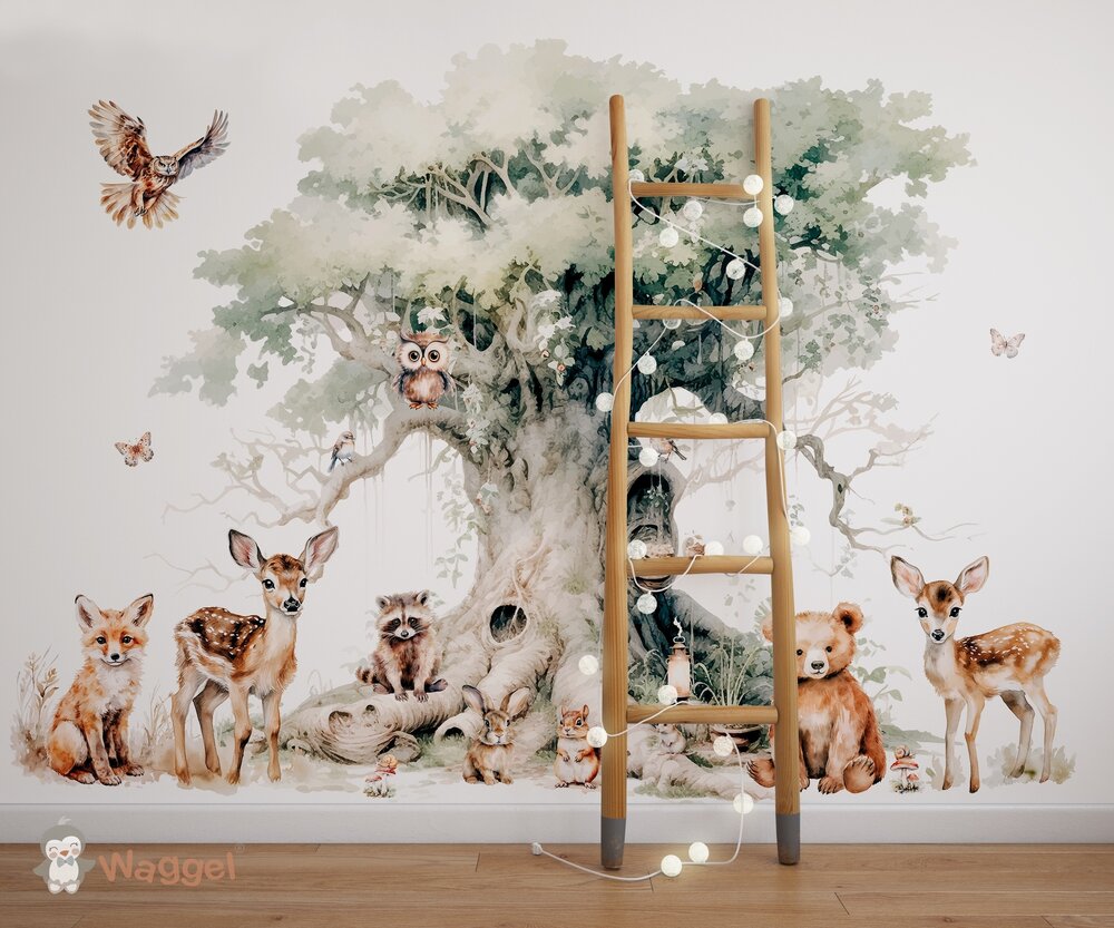 bosdieren behang