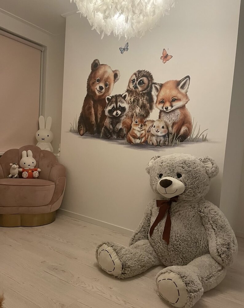 bosdieren babykamer