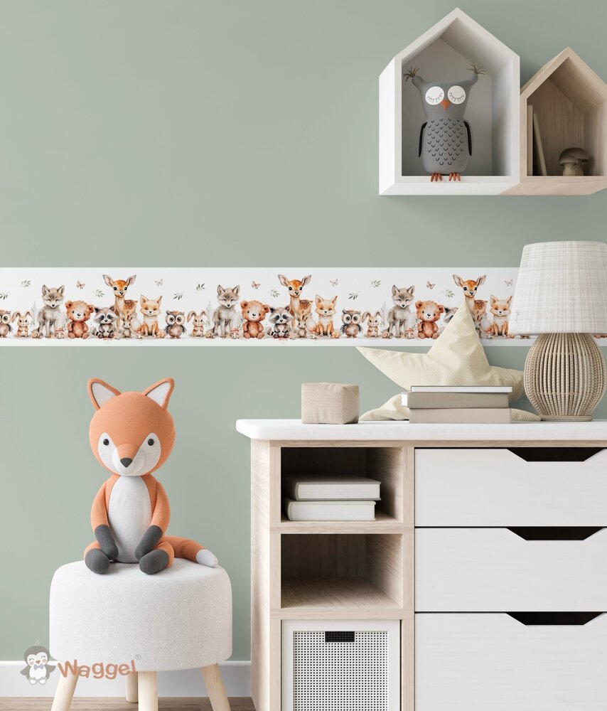 stickerrand bosdieren