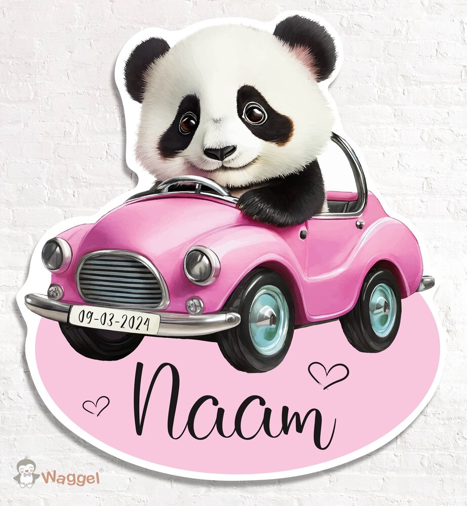 geboortebord panda