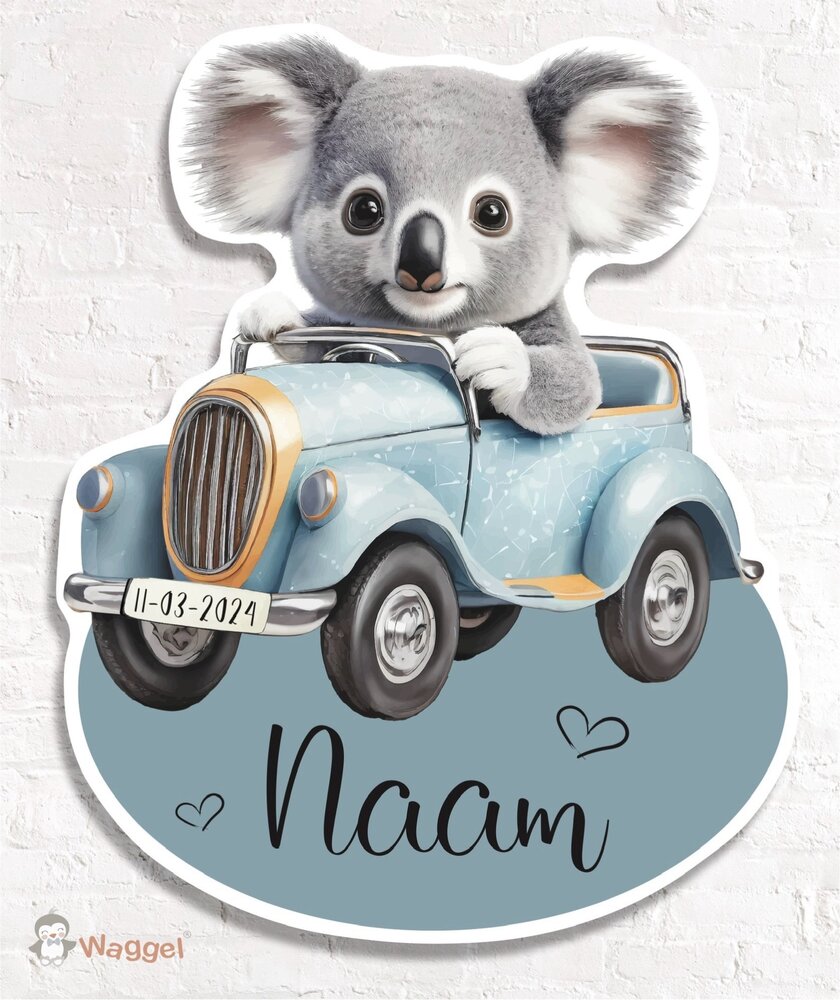 geboortebord koala