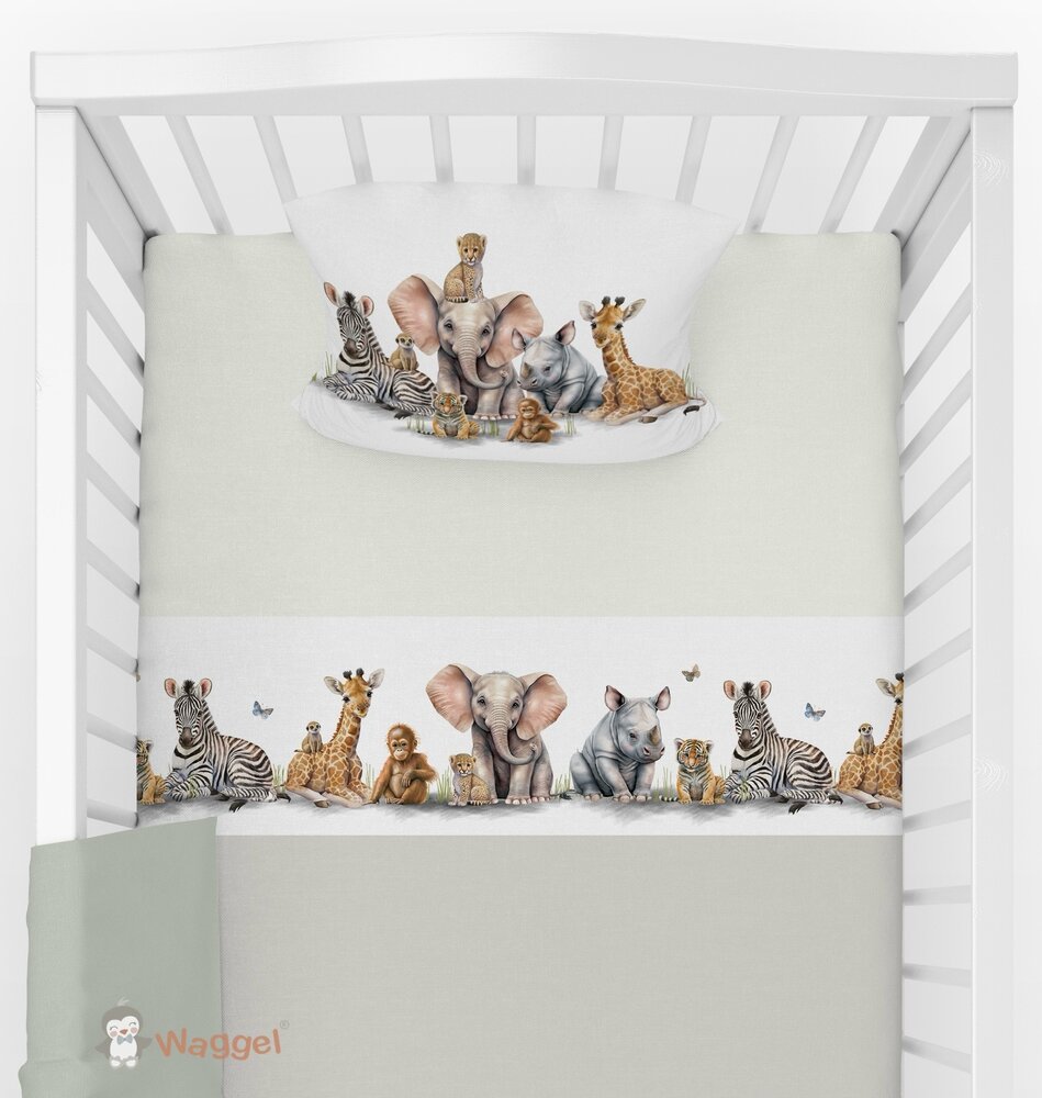 kussensloop met jungle dieren