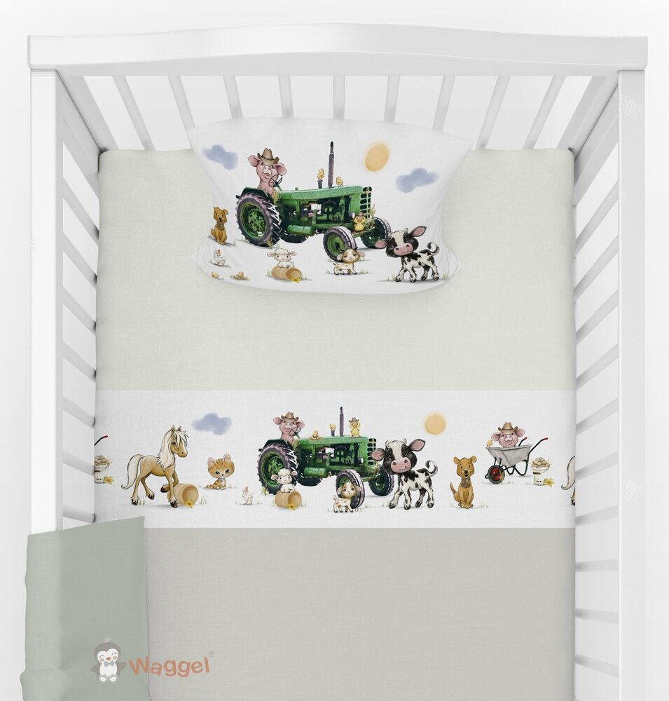 Laken boerderijdieren tractor