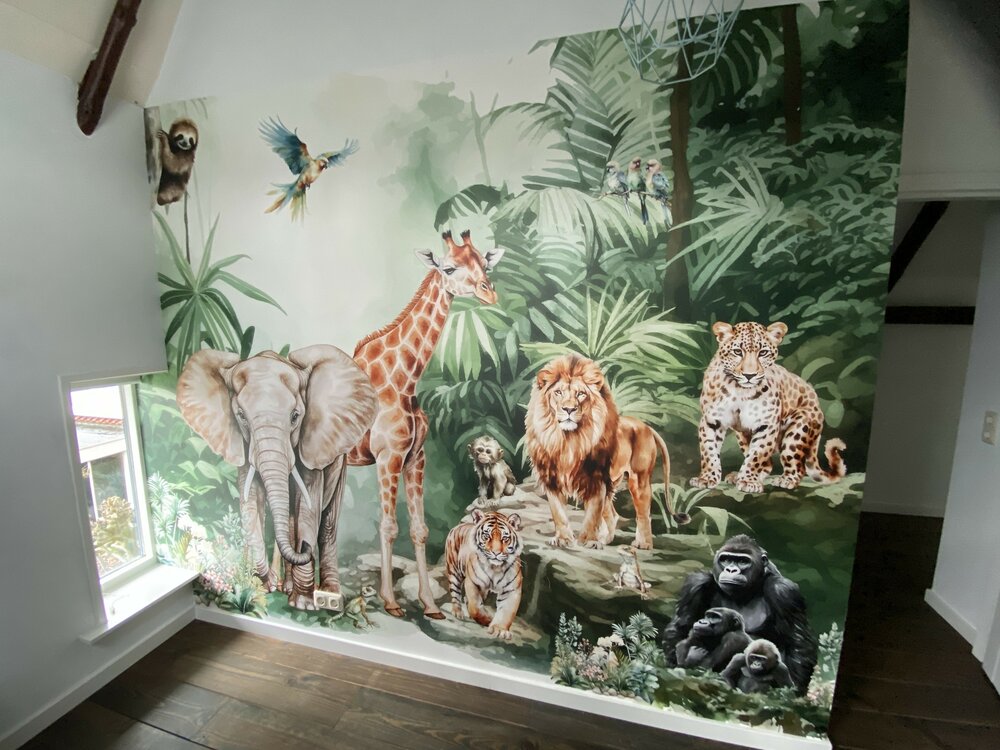 jungle babykamer
