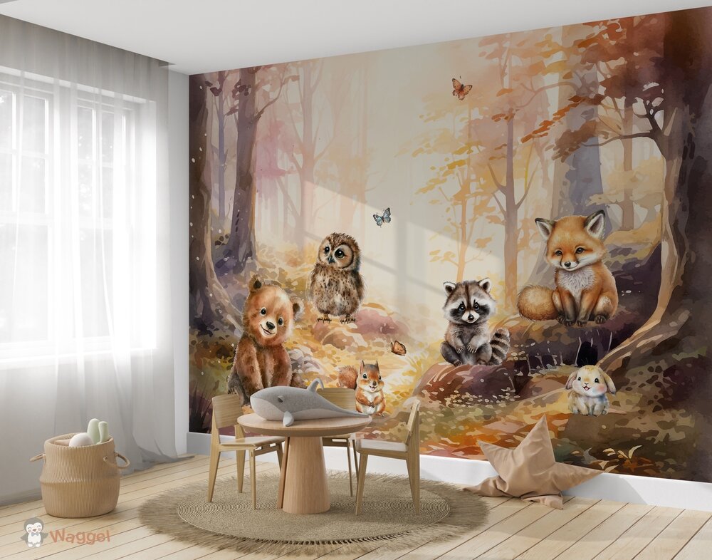 bosdieren behang
