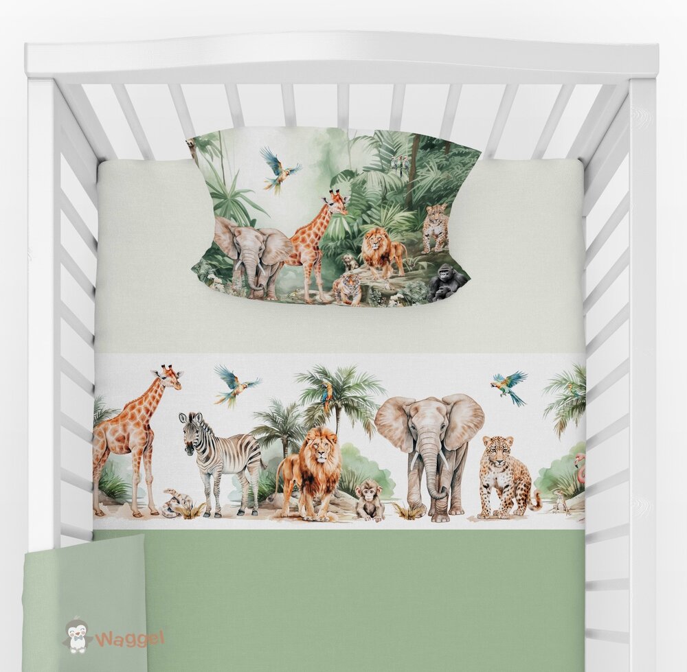 kussensloop met jungle dieren