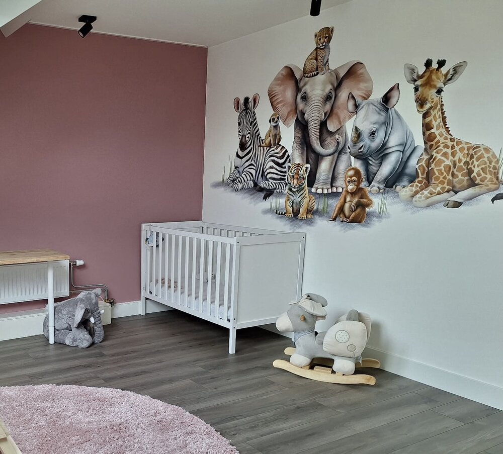 jungle babykamer