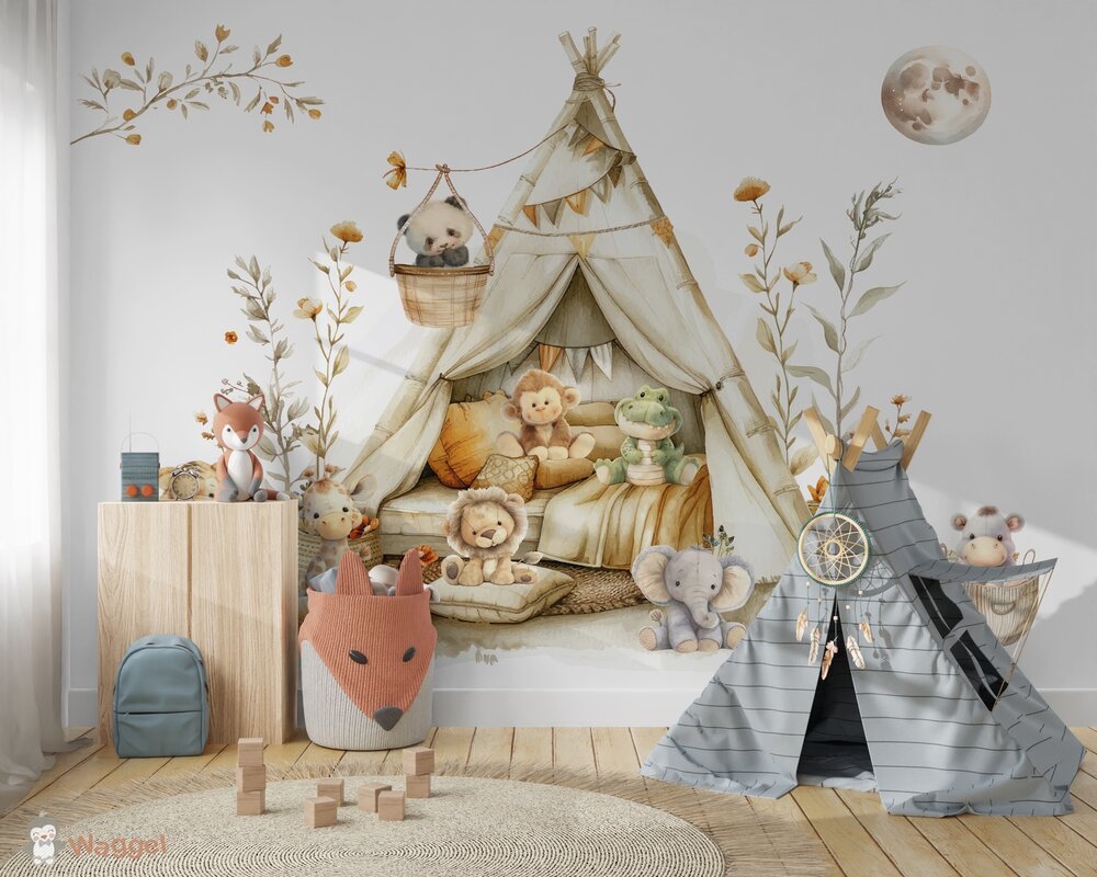 behang jungle dieren