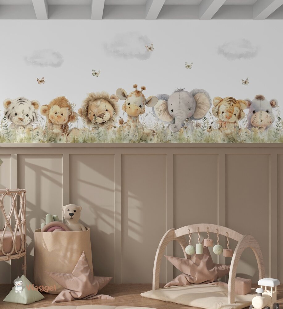 Behang Sweethearts jungle (geschikt voor een brede en smalle muur bijv. boven lambrisering)
