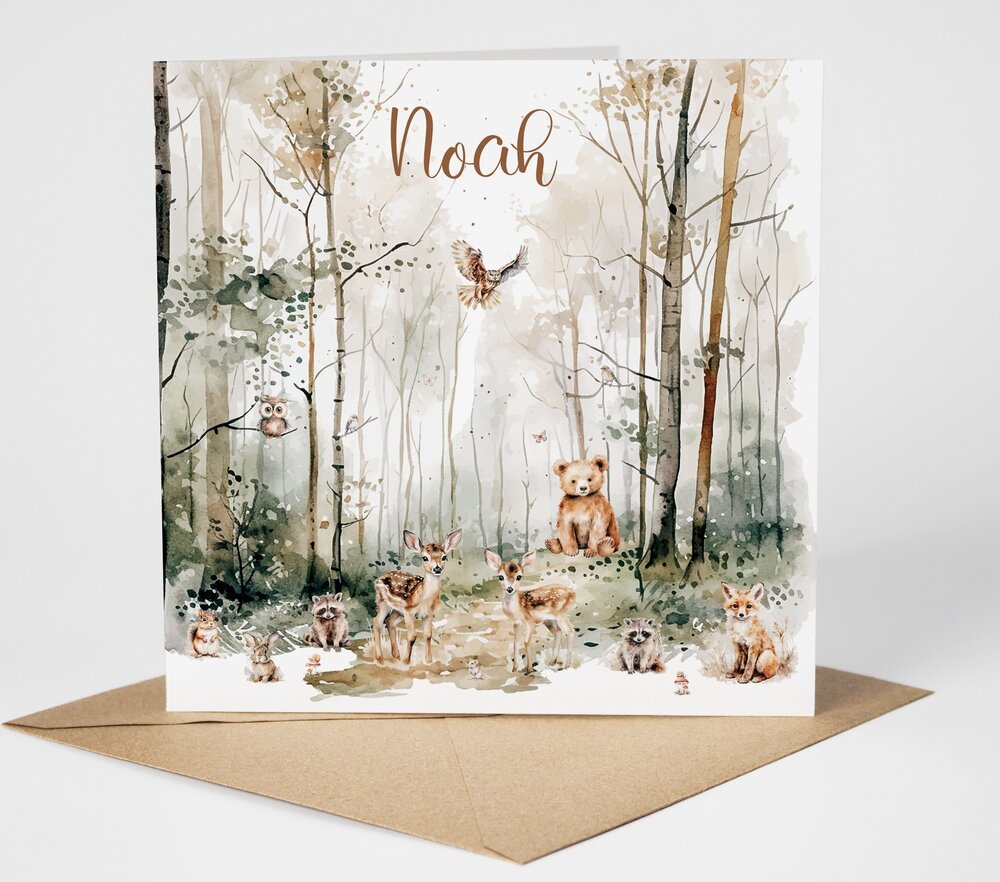 Geboortekaarten Dreamy Woods