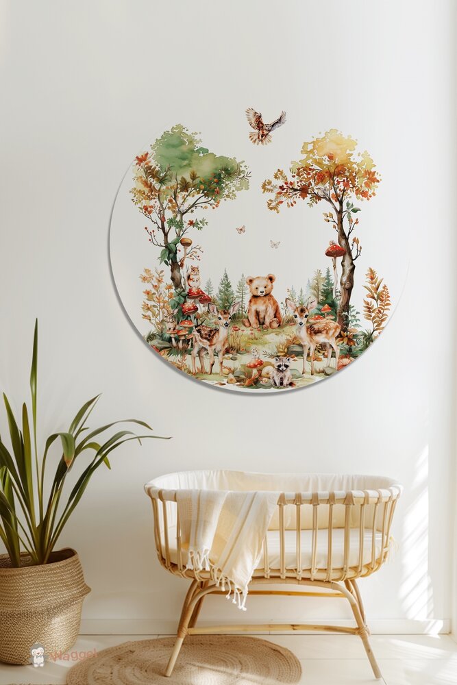 woodland muurcirkel