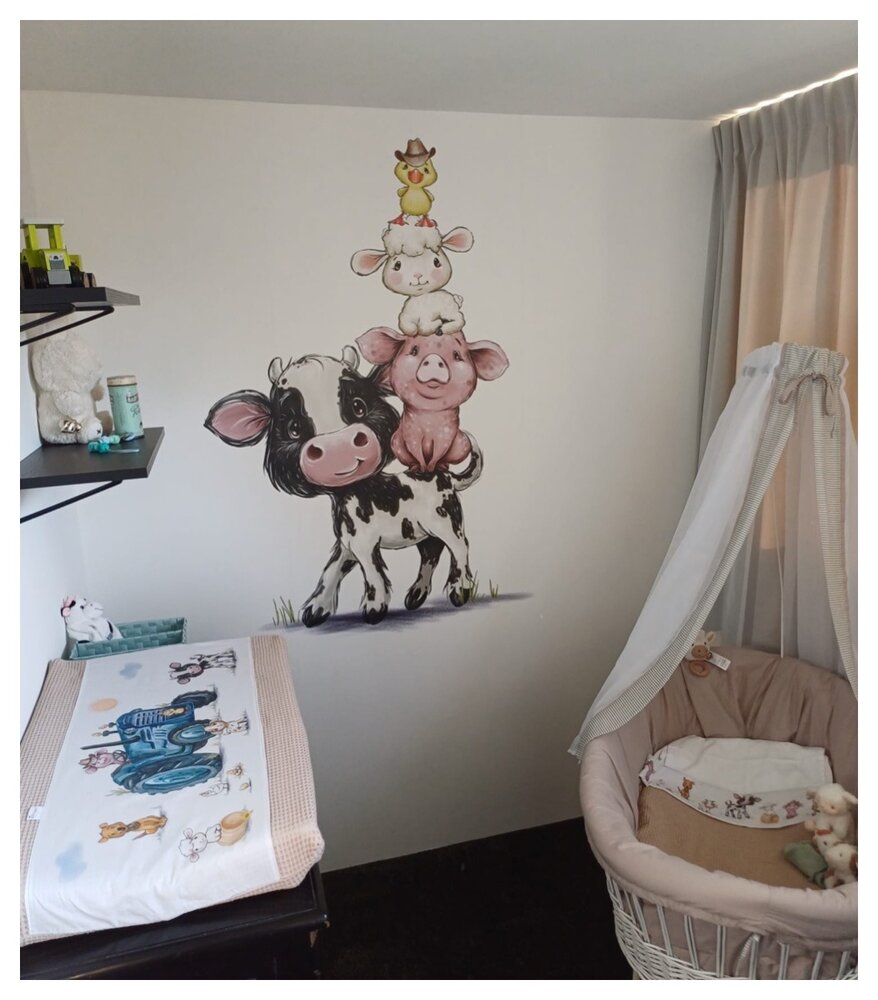behang boerderijdieren