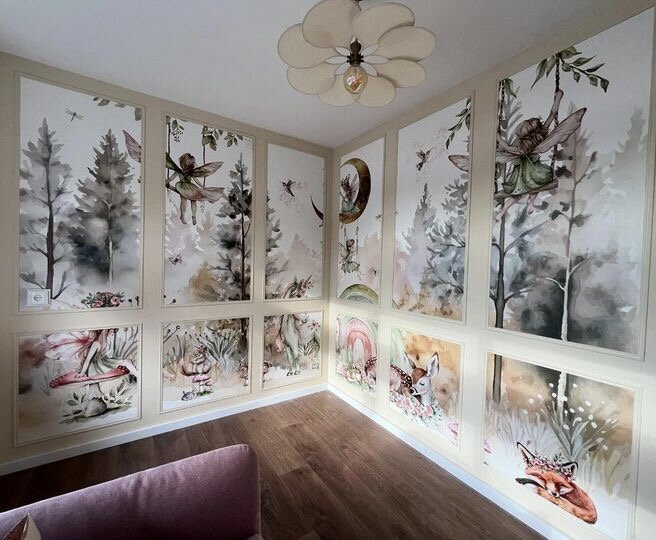 behang met elfjes