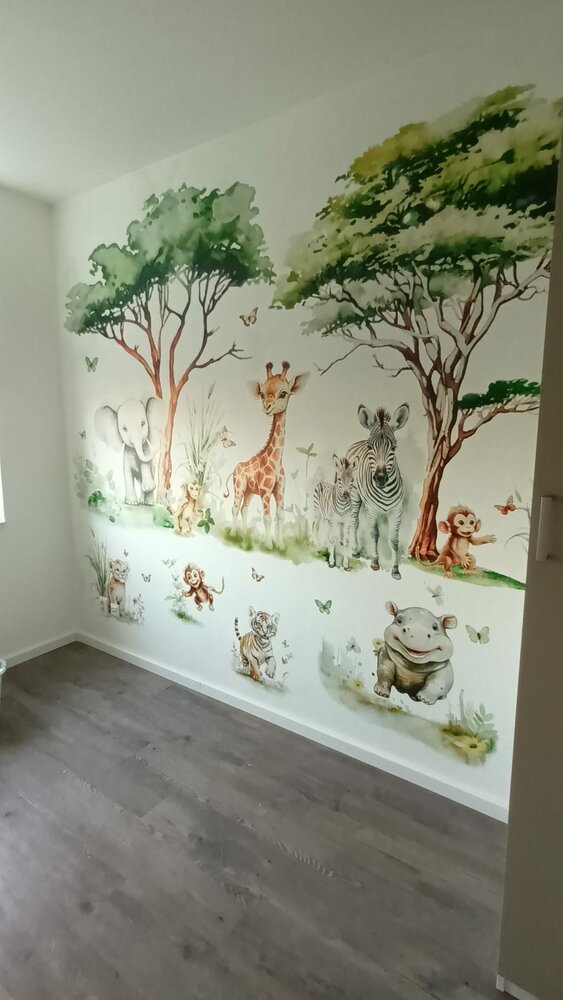 jungle babykamer