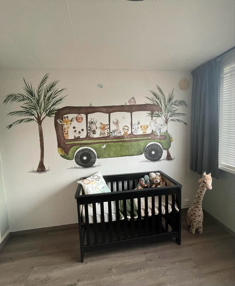 babykamer behang jungle