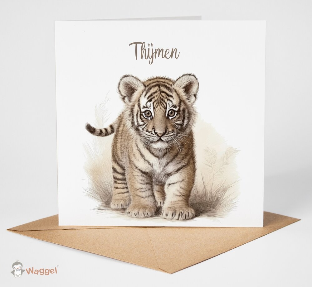 tijger geboortekaart