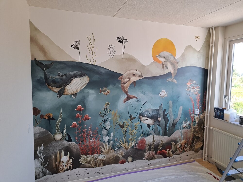 zeedieren behang