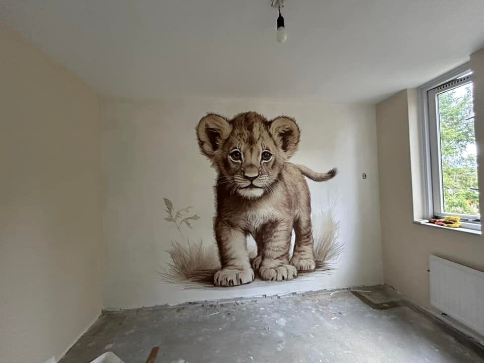 leeuwtje behang