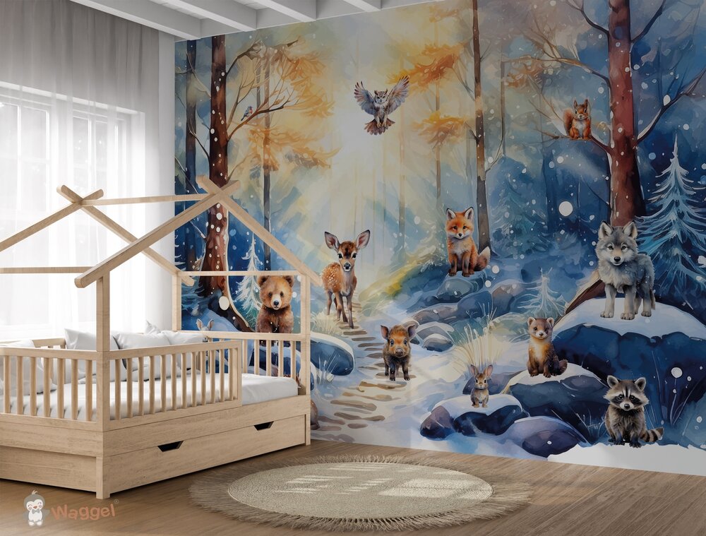 Behang Winter Wonderland Woodland 